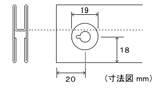 ステン40H袴 鍵穴